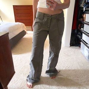 Vintage Old Navy Low Rise Wide Leg Cargo Pants Y2K
